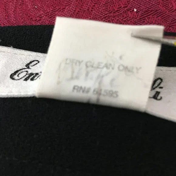 Enrico Fratelli Pencil Wool Midi Pencil Skirt Black Size 4 - Picture 8 of 9